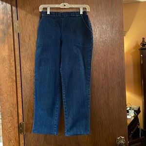 Women’s Blue denim stretch jeans, 6P.
